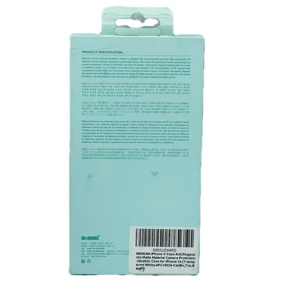 Memumi Ultra Slim iPhone X Case 0.3mm Thin Lightweight Cover - Picture 2 of 3